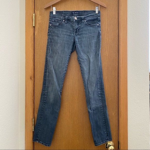 See Thru Soul Straight Leg Skinny Jeans 
